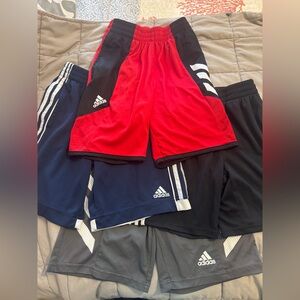 Lot of 5 Adidas Youth Medium (10-12) shorts